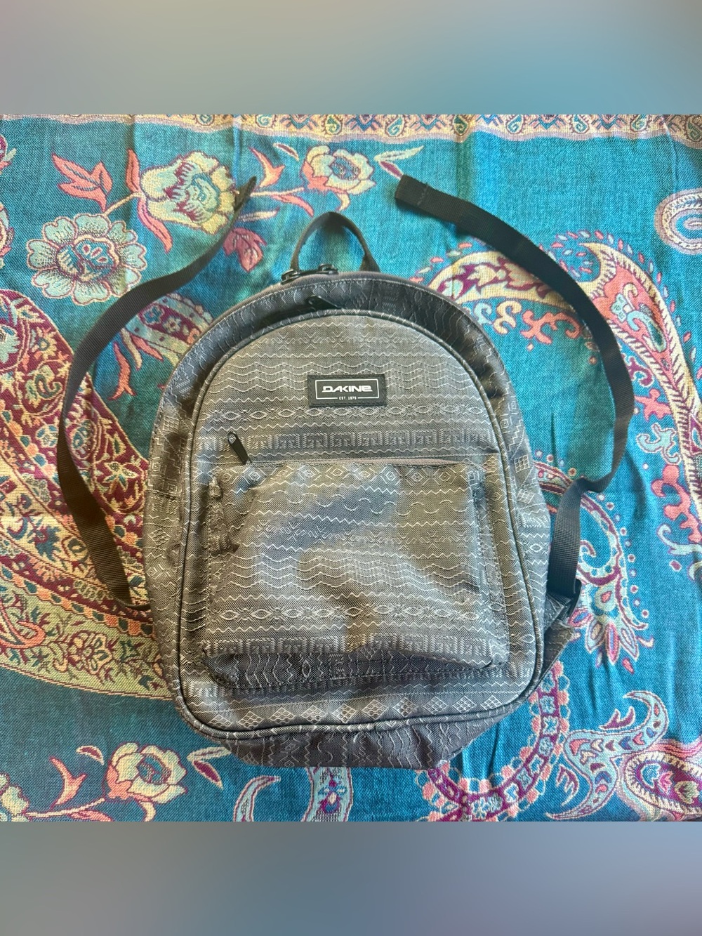 Dakine Gray Patterned Small Backpack